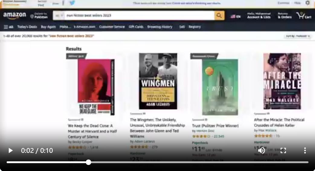 浏览亚马逊畅销书 利用人工智能制作一本手册来赚钱