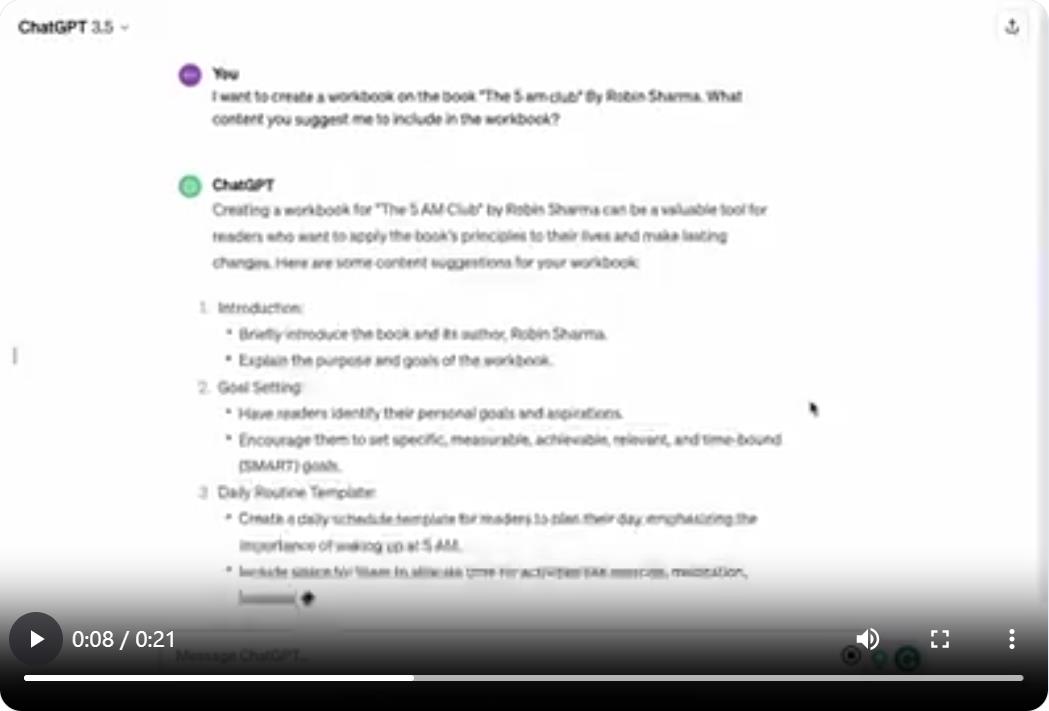 咨询ChatGPT建议 利用人工智能制作一本手册来赚钱