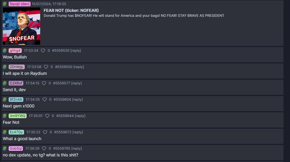 评论不是很多 SOL公链拉盘割韭菜的新套路