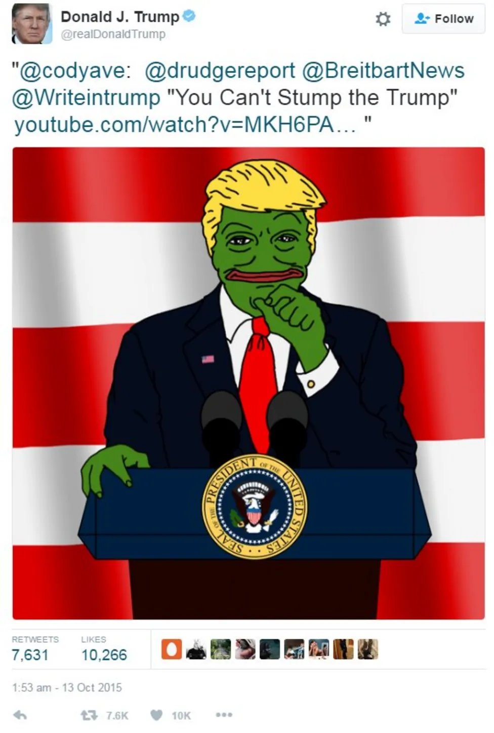 特朗普发布 Trump Pepe(特朗普蛙) Pepe简史