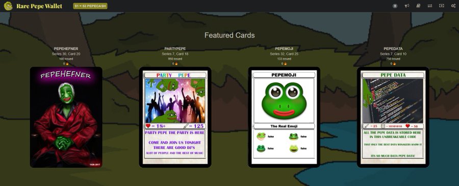 Rare Pepe NFP 拍卖 Pepe简史