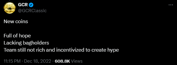 GCR2022年12月18日发文内容 GCR和他的交易策略