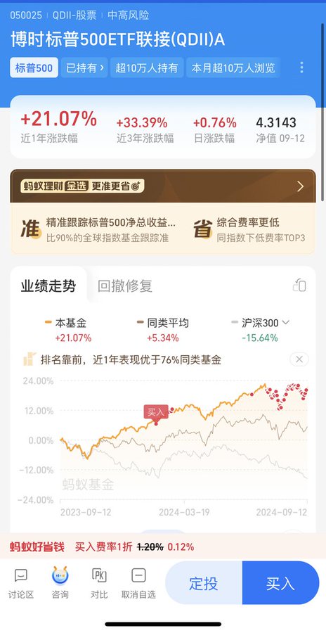 博时标普 500 ETF定投 2024支付宝投资美股/美债基金最全教程